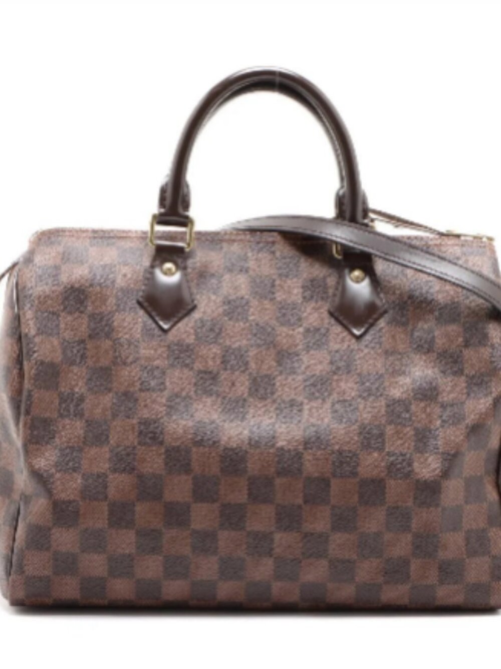 Louis Vuitton Damier Ebene Speedy 30 Bandoliere